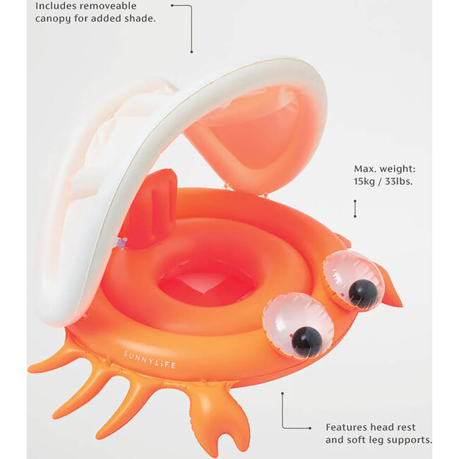 Sunnylife: Baby Float - Sonny The Sea Creature - Pool & Water Inflatable Ring - Pool Floats - 7