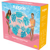 Island Float: Pink Palm - 65" Pink & Blue - Pool Floats - 1 - thumbnail