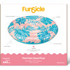 Island Float: Pink Palm - 65" Pink & Blue - Pool Floats - 2 - thumbnail