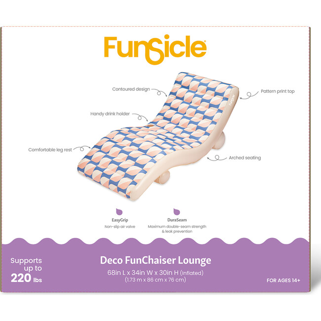 Lounge: Deco FunChaiser - 68" - Pool Floats - 2
