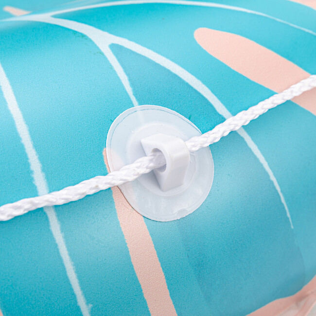 Island Float: Pink Palm - 65" Pink & Blue - Pool Floats - 6