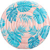 Island Float: Pink Palm - 65" Pink & Blue - Pool Floats - 7 - thumbnail