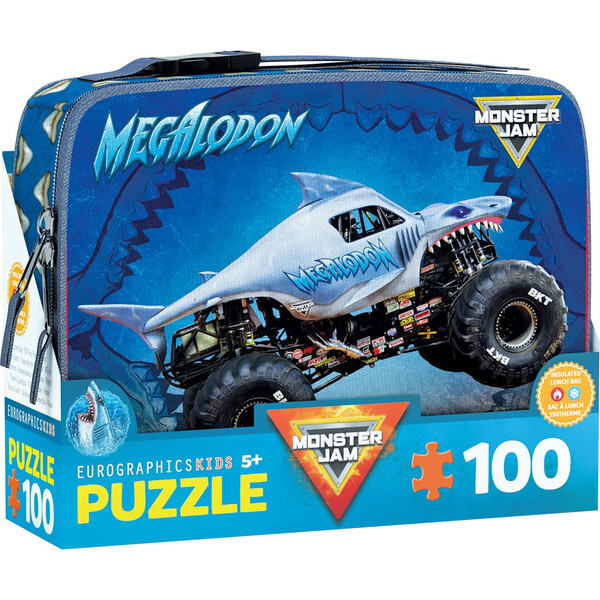 Monster Jam: 100pc Puzzle & Lunch Box - Megalodon - Eurographics