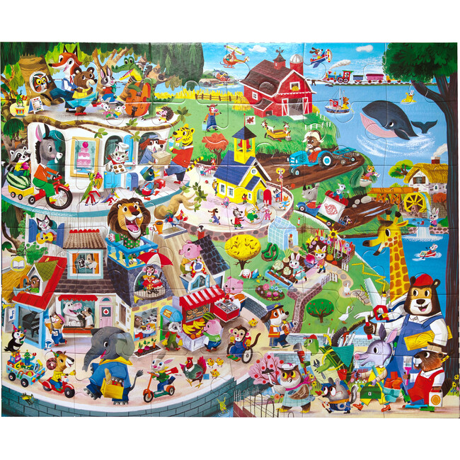 Giant Puzzle: Friendly Town - 36 Piece - Puzzles - 3