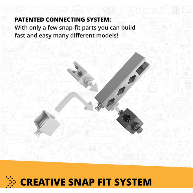 Creative Builder: Machinery Series - Backhoe Loader - STEM Toys - 6