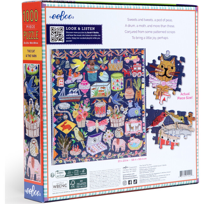 Piece&Love: The Cat & The Yarn - 1000 pc Puzzle - Puzzles - 2