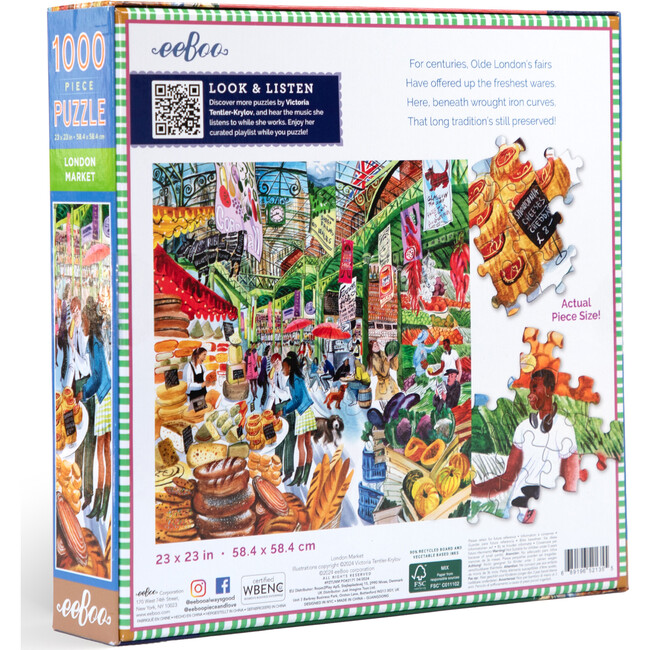 Piece&Love: London Market - 1000 pc Puzzle - Puzzles - 2