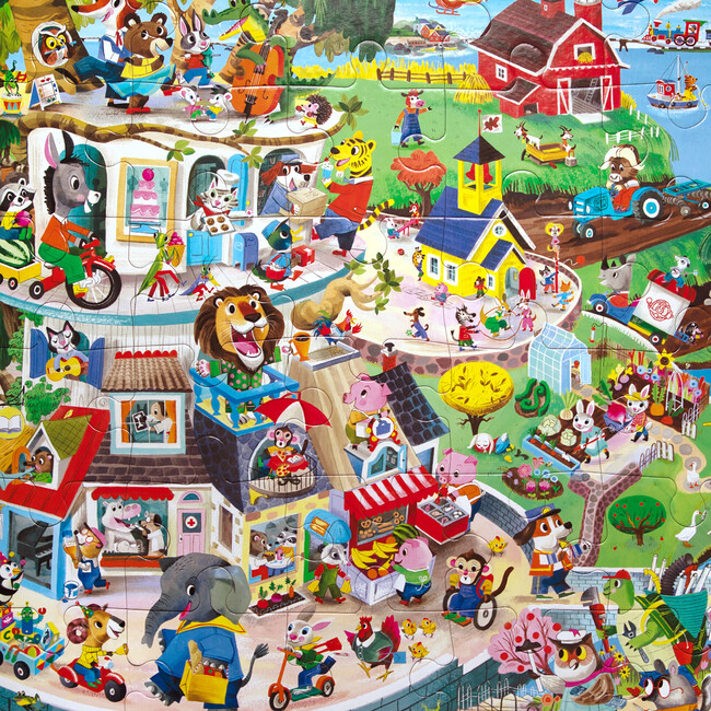 Giant Puzzle: Friendly Town - 36 Piece - Puzzles - 7