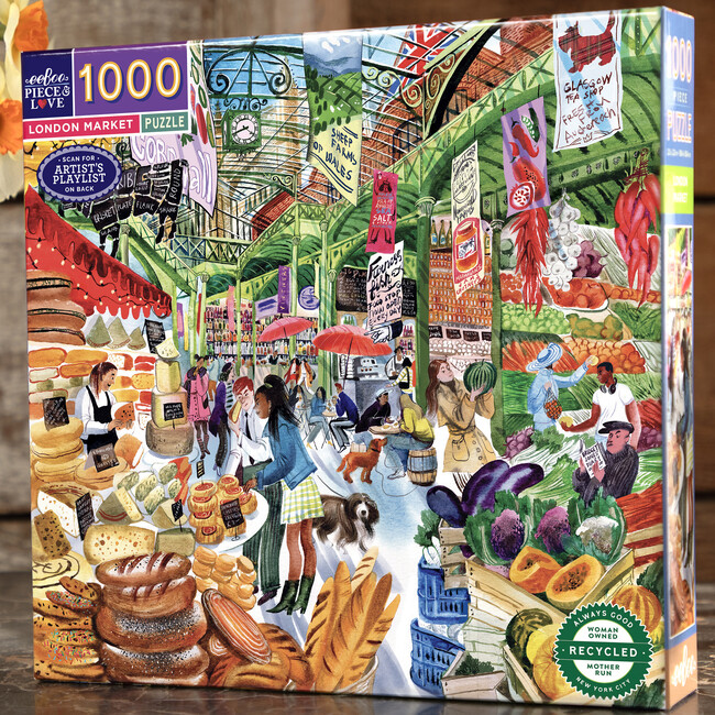 Piece&Love: London Market - 1000 pc Puzzle - Puzzles - 4