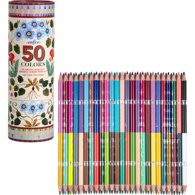 Piece&Love: Double-Sided Colored Pencils - Flora's - 25pc Set - Arts & Crafts - 7