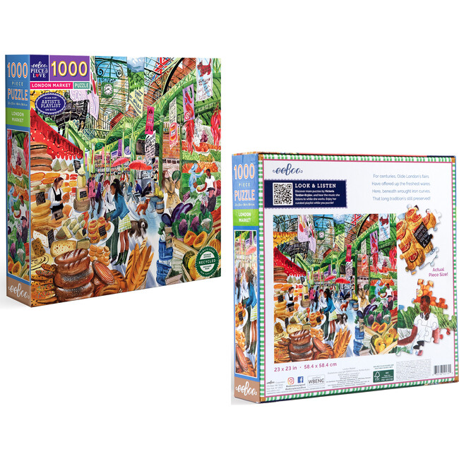 Piece&Love: London Market - 1000 pc Puzzle - Puzzles - 6