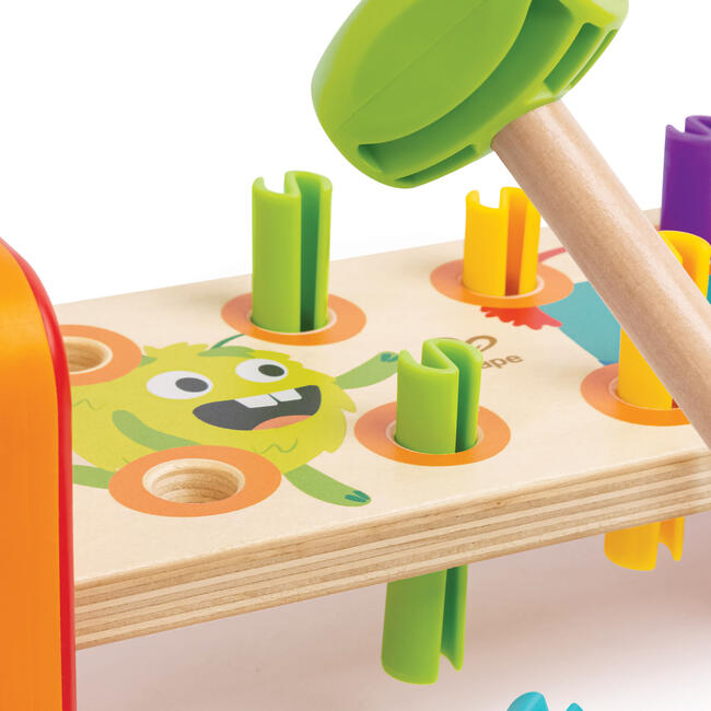 Monster Match 'n' Smash Hammer Bench - Wooden Toy - Woodens - 2