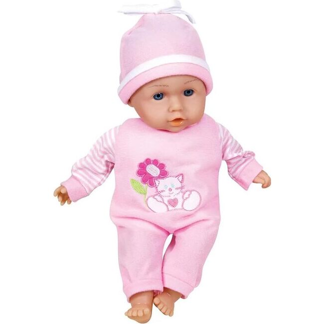 Lissi Dolls 13 Inch Talking Baby w/ Feeding Accessories, Pink - Dolls - 3