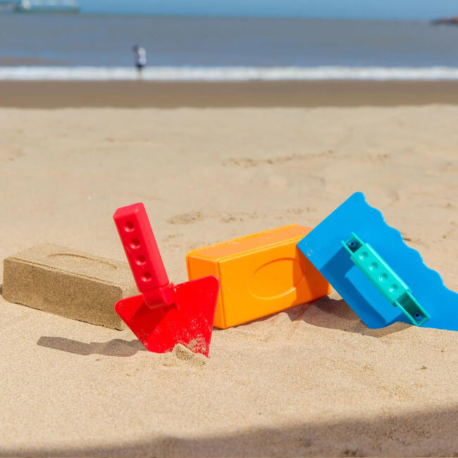 Master Bricklayer Set - 3pc Sand Castle Building Playset - BEACH TOYS - 3