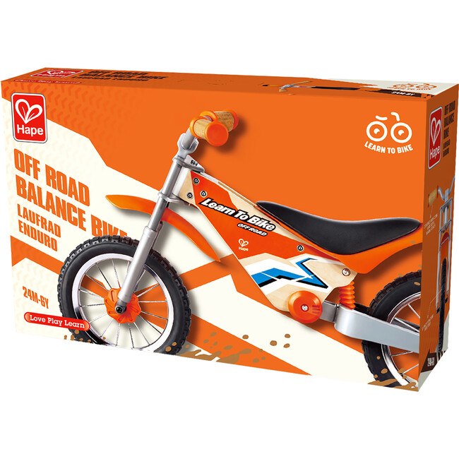 Off Road Balance Bike - Orange - 2 Wheeled, Learn To Ride - Balance Bikes - 6