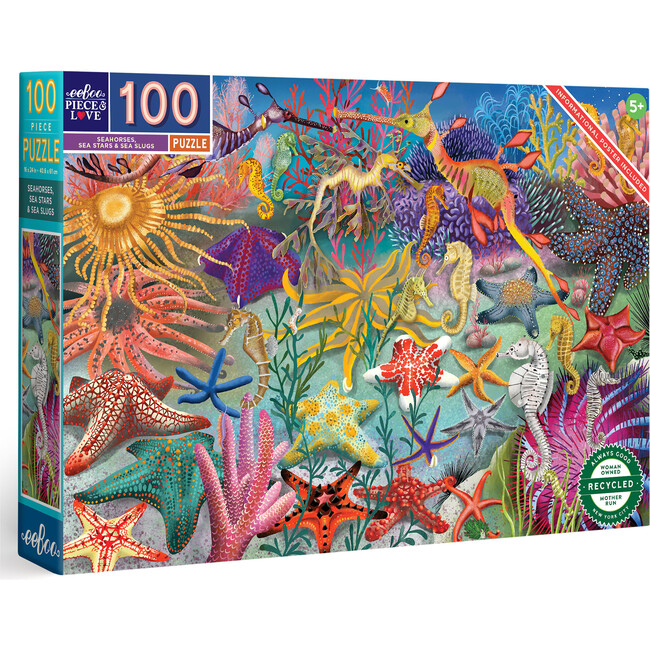 100 Piece Puzzle: Seahorses, Sea Stars & Sea Slugs