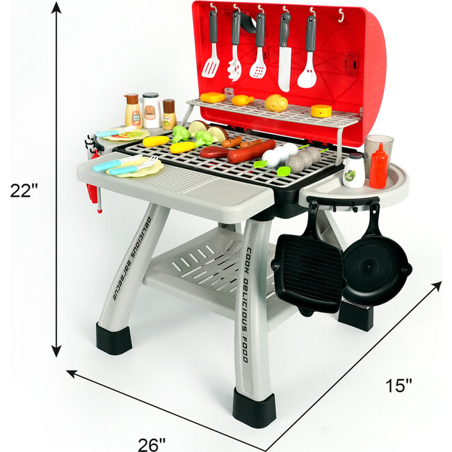 Easy Playhouse: BBQ Grill Playset - 41pc - Play Kitchens - 2