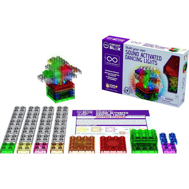 E-Blox: Circuit Blox: BYO Sound Activated Dancing Lights - STEM Toys - 1