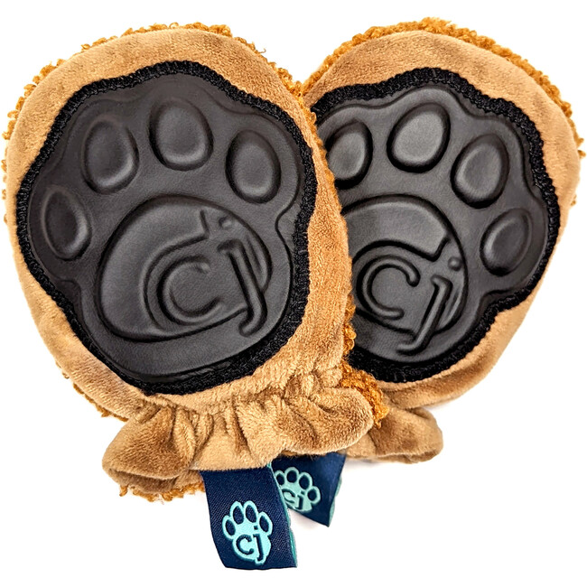 Rattle Mittens - Baby Faux Fur Rattle & Teething Mitten Toy