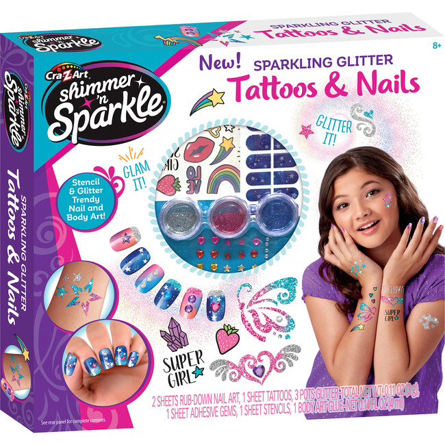Shimmer 'N Sparkle: Sparkling Glitter Tattoos & Nails