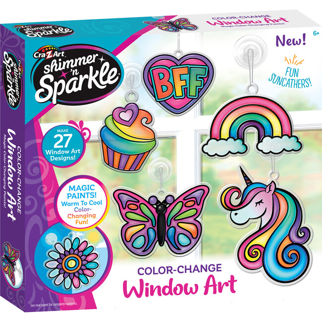 Shimmer 'N Sparkle: Color-Change Window Art