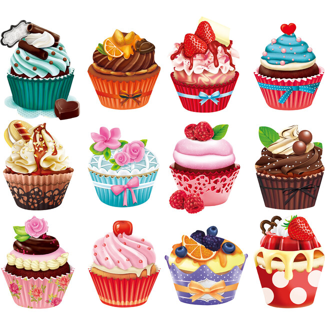 RoseArt: Mini-Shaped: Cupcakes II - 500 Piece Puzzle - Puzzles - 2