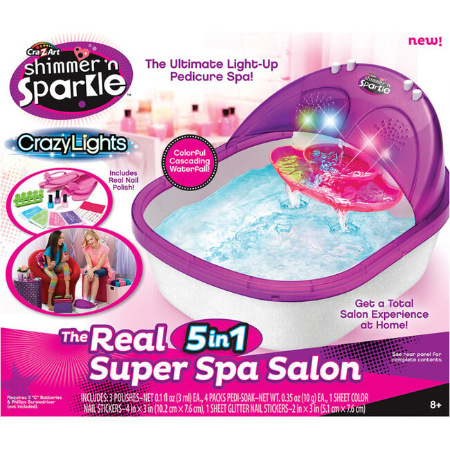 Shimmer 'N Sparkle Crazy Lights The Real 5-in-1 Super Spa Salon
