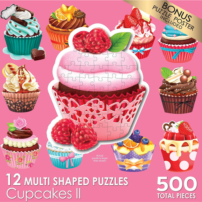 RoseArt: Mini-Shaped: Cupcakes II - 500 Piece Puzzle - Puzzles - 6