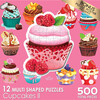 RoseArt: Mini-Shaped: Cupcakes II - 500 Piece Puzzle - Puzzles - 6