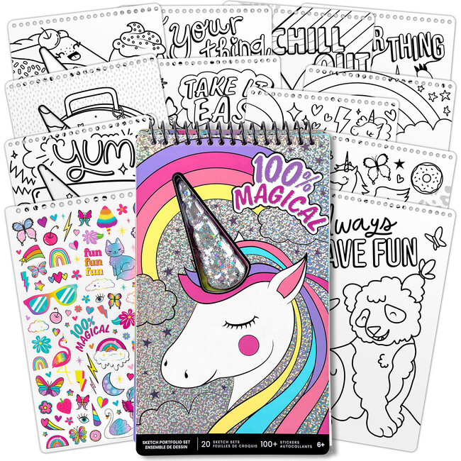 Sketch Portfolio Set: Unicorn Fantasy