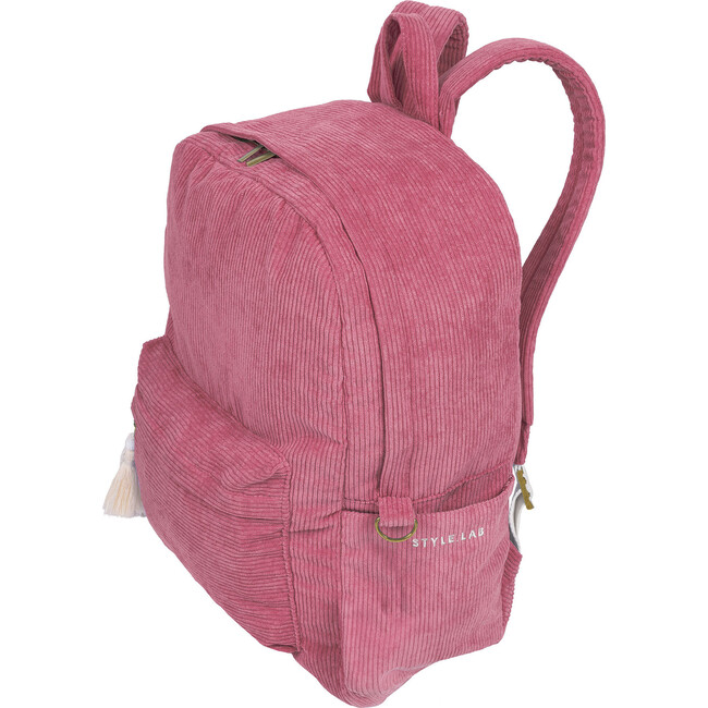 Style.Lab: Billie Corduroy Backpack - Rose Pink - Costume Accessories - 6