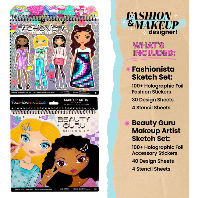 Sketch Portfolio Bundle: Fashionista & Beauty Guru - Arts & Crafts - 2