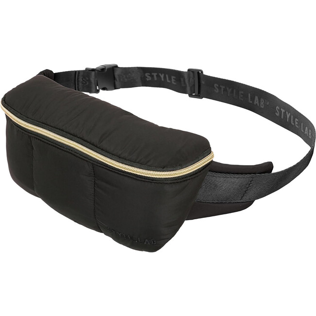 Style.Lab: Bekah Puffer Crossbody Backpack Belt Set - Black - Costume Accessories - 6