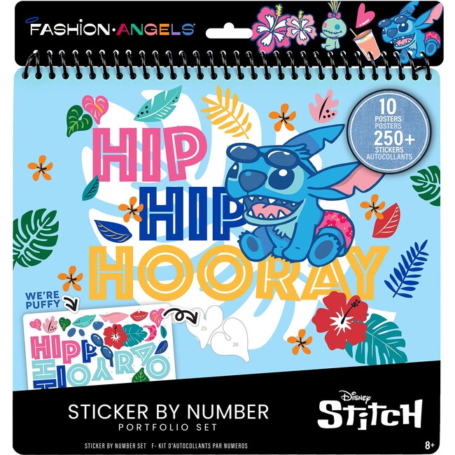 Disney Stitch: Sticker By Number Portfolio Set