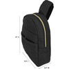 Style.Lab: Bekah Puffer Crossbody Backpack Belt Set - Black - Costume Accessories - 7