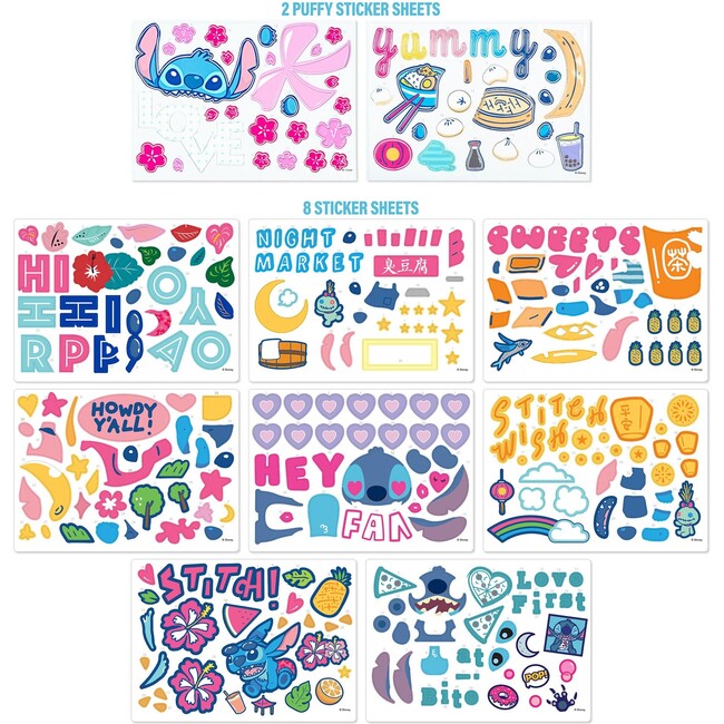 Disney Stitch: Sticker By Number Portfolio Set - Arts & Crafts - 4