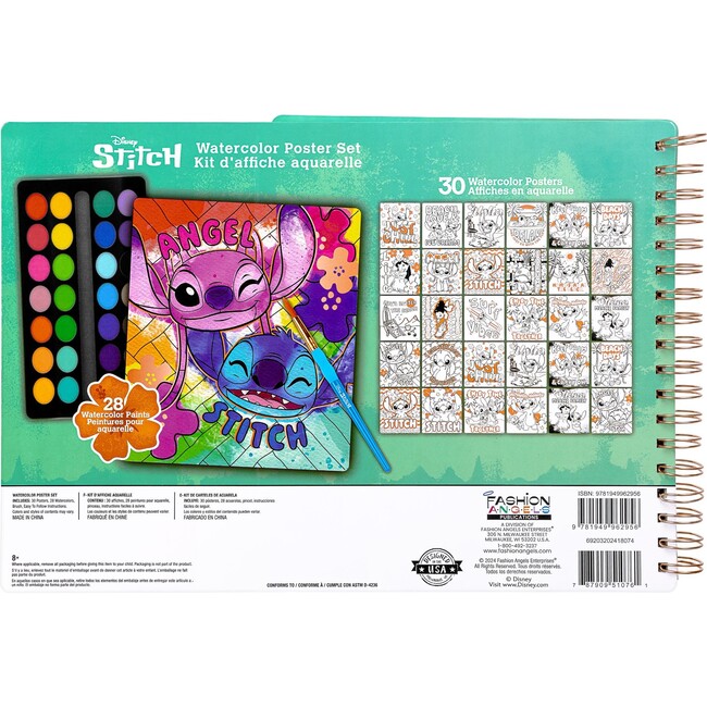 Disney Stitch: Watercolor Poster Set - Arts & Crafts - 7