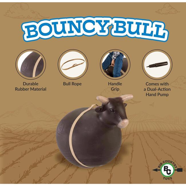 Rodeo Bouncy Bull Inflatable Hopper Ride-on - Ride-Ons - 2