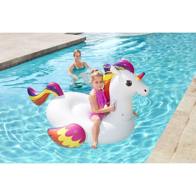 64" x 44" Fantasy Unicorn  Inflatable Ride-On Raft Pool Float - Pool Floats - 2