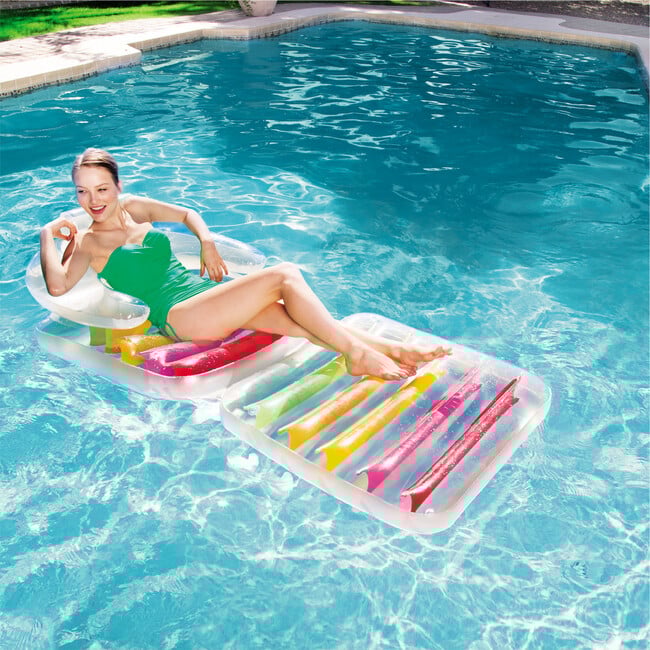 70"x 31-1/2" Inflatable Folding High Fashion Lounge Chair - Pool Floats - 2