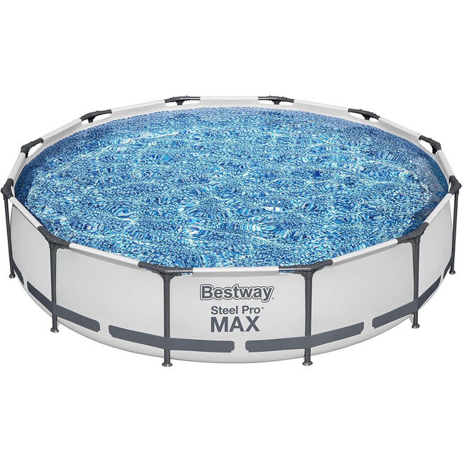12-Foot by 30-inch Steel Pro Round Frame Swimming Pool Set - Pool - 1