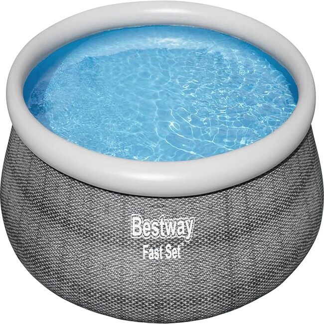 Fast Set 15 Foot Round Inflatable Pool Set - Pool - 1