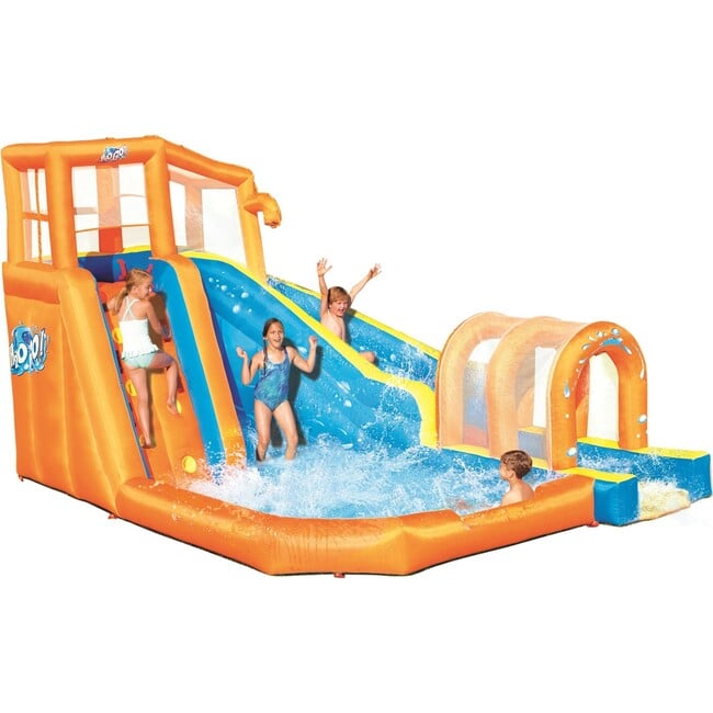 13 Foot Hurricane Tunnel Blast Mega Water Park - Lawn Water Slides - 1
