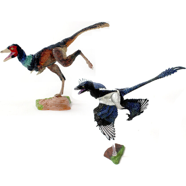 Beasts of the Mesozoic: Eastern Dinosaur 2-Pack - 6" Microraptor g. and Mononykus o. - Playsets - 1