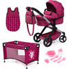 Bayer Design Dolls: Xeo Mega 10pc Set - Hot Pink, Dots , Fairy - Doll Accessories - 1 - thumbnail