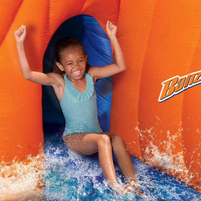Sidewinder Falls Inflatable Water Park with Slide and Water Cannons - Lawn Water Slides - 6