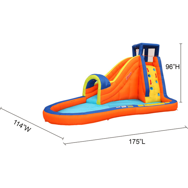 Pipeline Water Park- Inflatable Outdoor Backyard Water Slide Splash Toy - Lawn Water Slides - 8