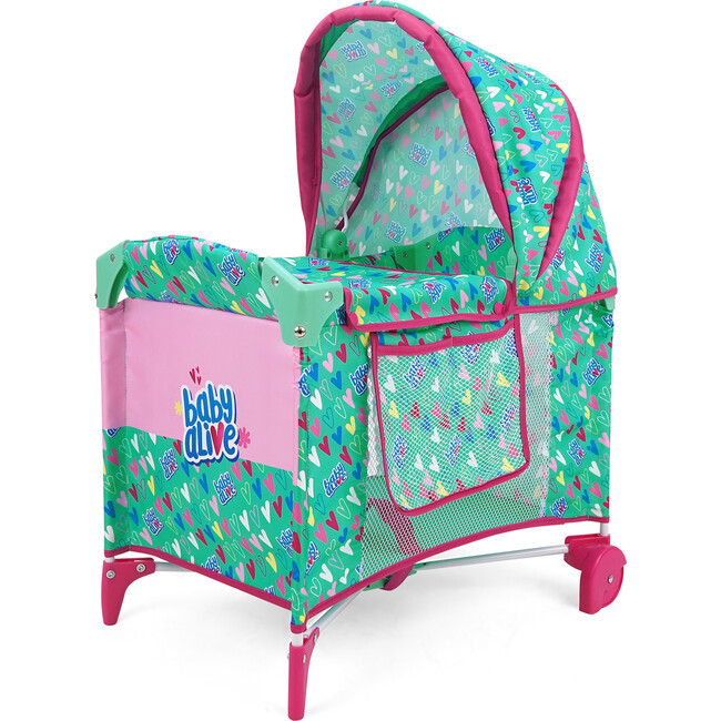 Baby Alive: Deluxe Doll Play Yard - Green, Pink, Hearts