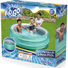 H2OGO! Big Metallic 3-Ring Inflatable Play Pool - 5’7” Diameter - Outdoor Games - 2