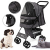 Edupet: Pet Stroller: Gy/Bk - 33lb Capacity - Doll Accessories - 2